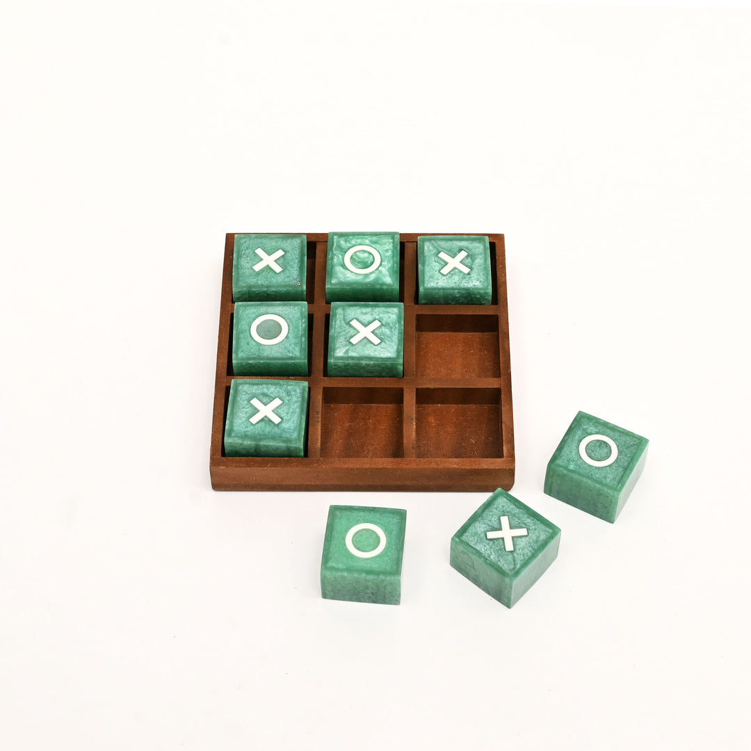 Modern Resin Tic Tac Toe Game Set. | Luxury Home Décor Accent |