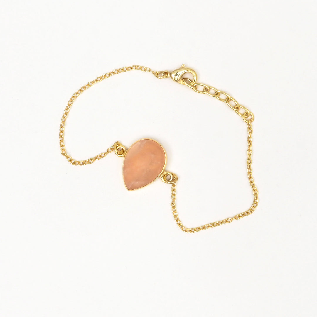 Rose Gold Bracelet – Radiance Stone Detailing