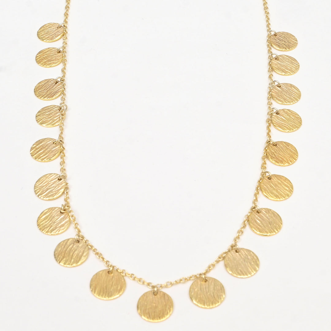 Gold-Plated Charm Necklace – Aura Collection