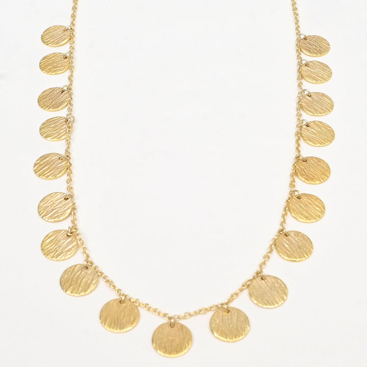 Gold-Plated Charm Necklace – Aura Collection