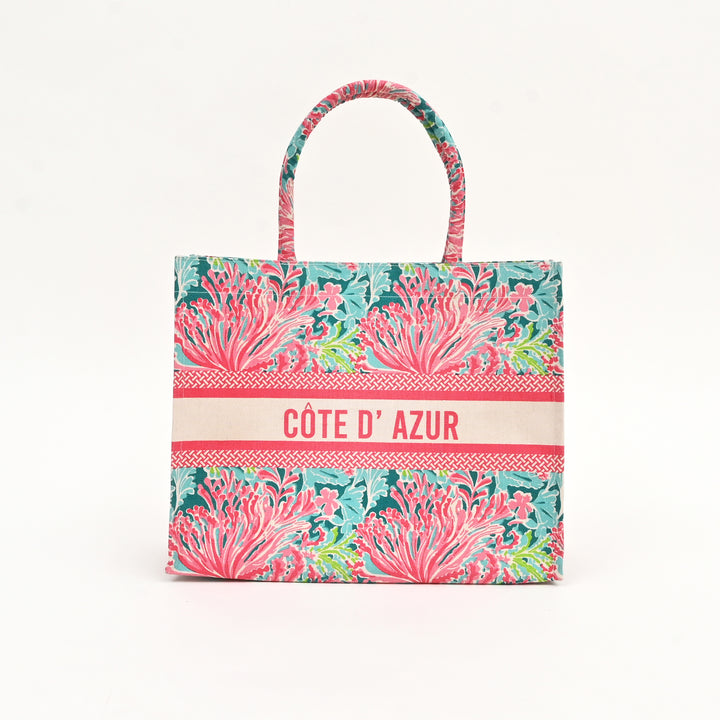 Reef Radiance Canvas Tote Bag – Ocean-Inspired Eco Carryall