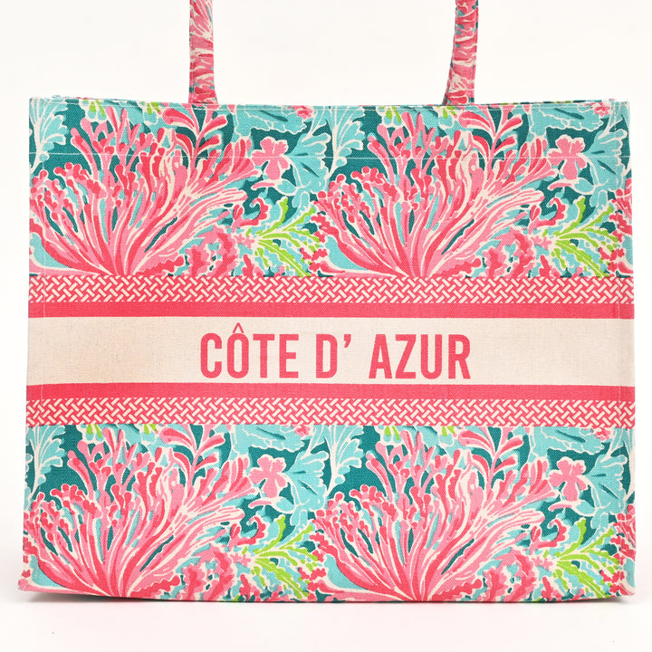Reef Radiance Canvas Tote Bag – Ocean-Inspired Eco Carryall