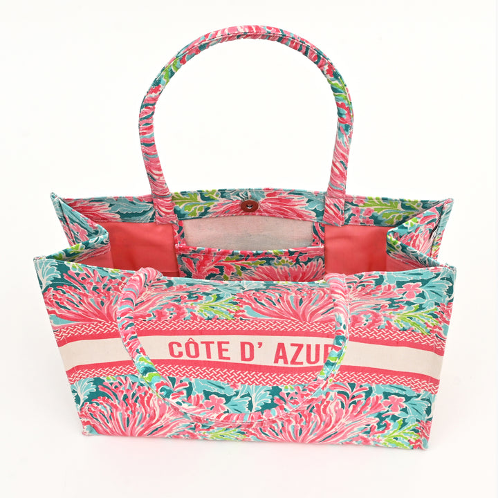 Reef Radiance Canvas Tote Bag – Ocean-Inspired Eco Carryall