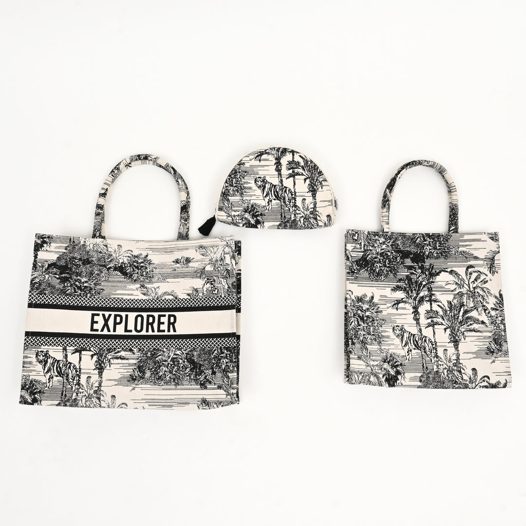 Wild Canvas Tote Bag – Adventure-Inspired Carryall