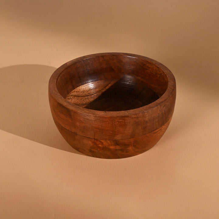 Medium Wooden Bowls Set of 4 – Natural Finish