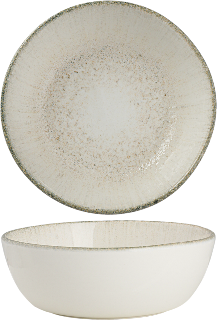 Ariane Iris Grey Bowl with Foot 15CM – Set of 4 | Porcelain Tableware for Hotels & Restaurants