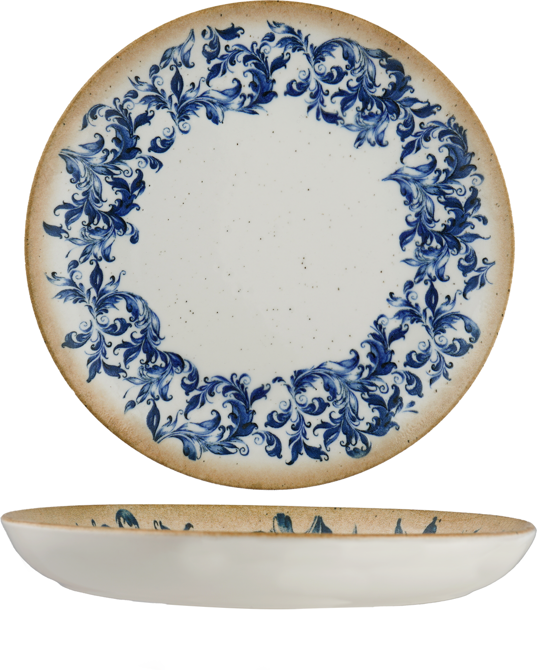 Cruise Amalfi Flat Porcelain Plate with Foot 27cm – Set of 6 | Professional Hospitality Serving Plate