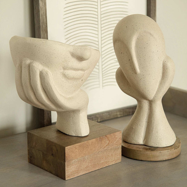 Restive Face Ecomix Sculpture Egg Shell