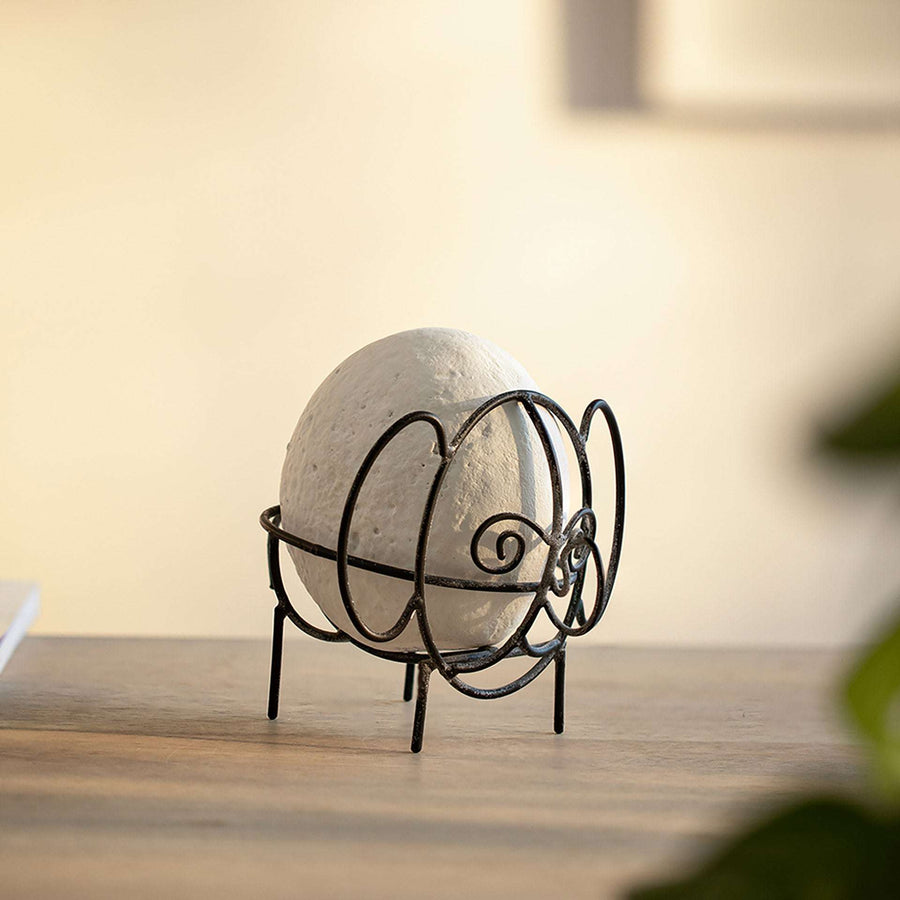 Sustainable Ecomix Elephant Sculpture with Iron Feet