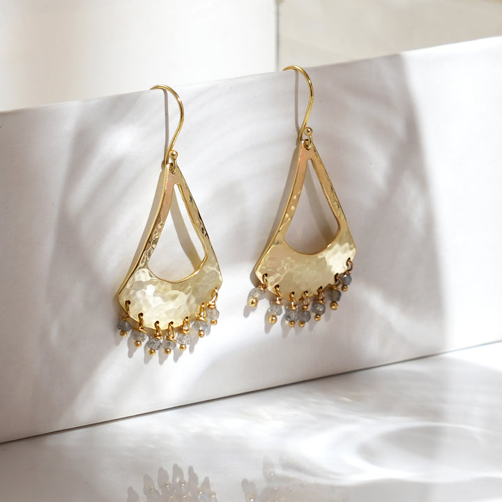 Hammered Metal Earrings – Luxe Finish