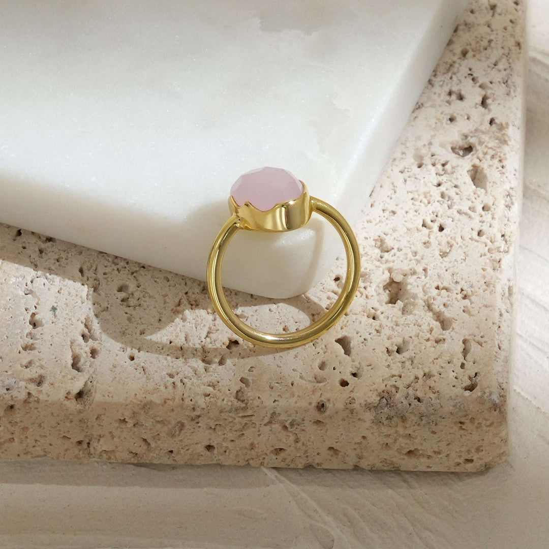 Pink Stone Ring – Aura Style