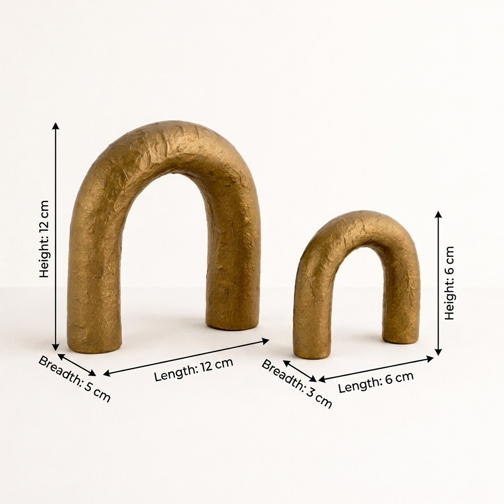 Modern Aluminium Arch Sculpture – Powder Coated Décor