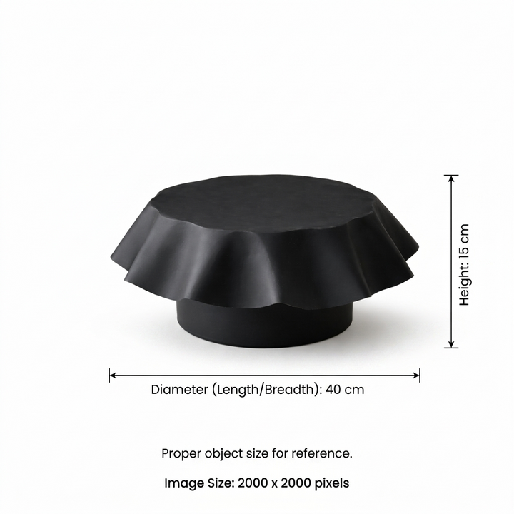 Noir Aluminium Tabletop Stand – Black Powder Coat
