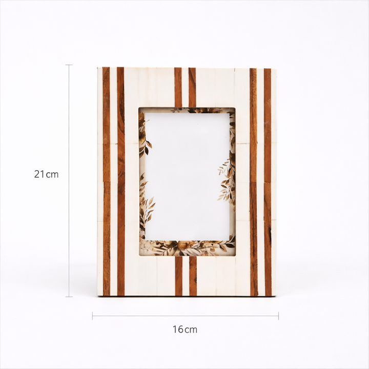 Modern Striped Resin Photo Frame | Home & Office Décor