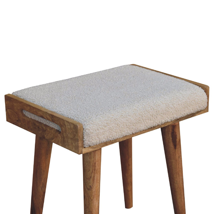 Brown Lacquered Honey Caramel Solid Mango Wood Wall-Mounted Bedside with Drawer & Open Shelf