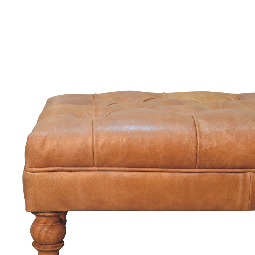 Brown Lacquered Chestnut Solid Mango Wood Console with Rounded Edges & Glossy Handle Drawer