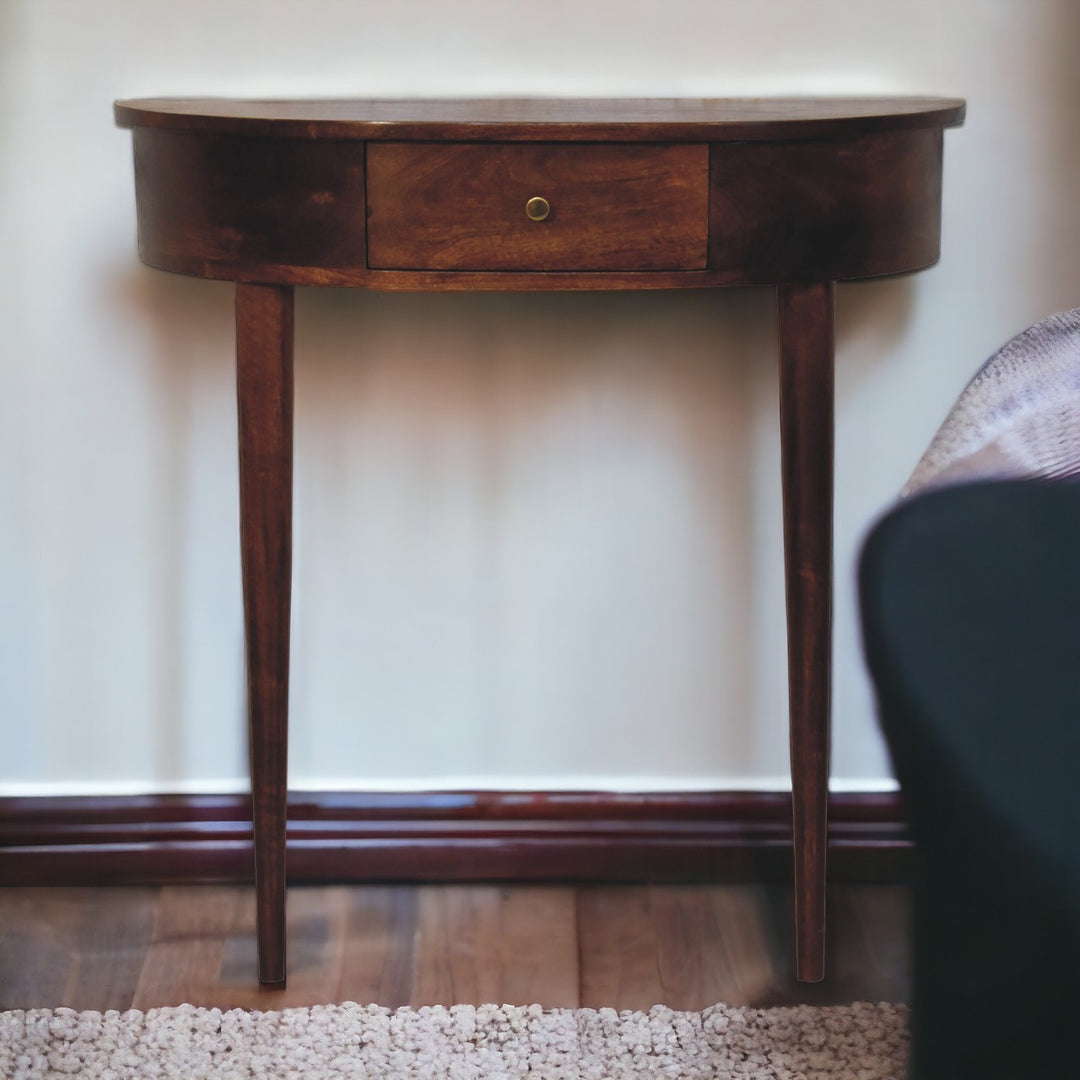 Brown Lacquered Light Oak Solid Mango Wood Amber Wavefront Cabinet with Bone-Inlaid Doors