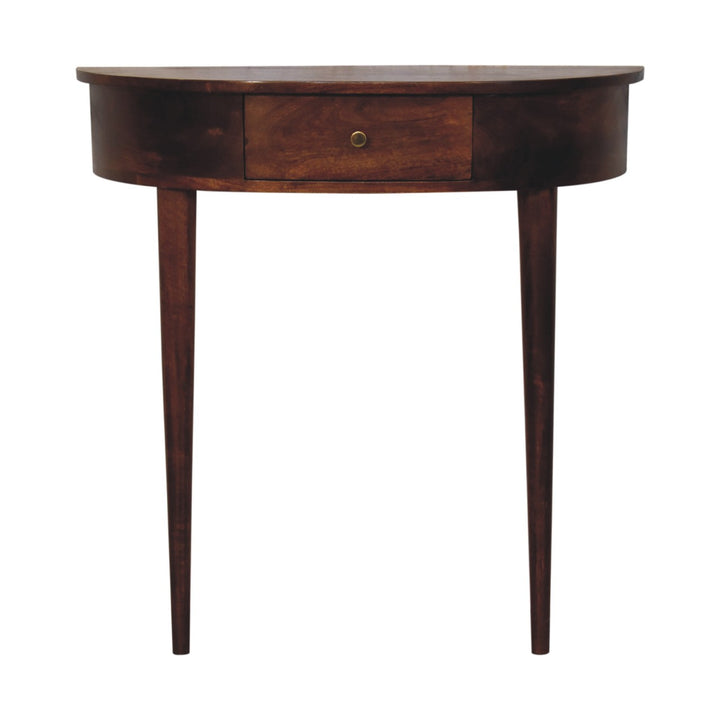 Brown Lacquered Light Oak Solid Mango Wood Amber Wavefront Cabinet with Bone-Inlaid Doors