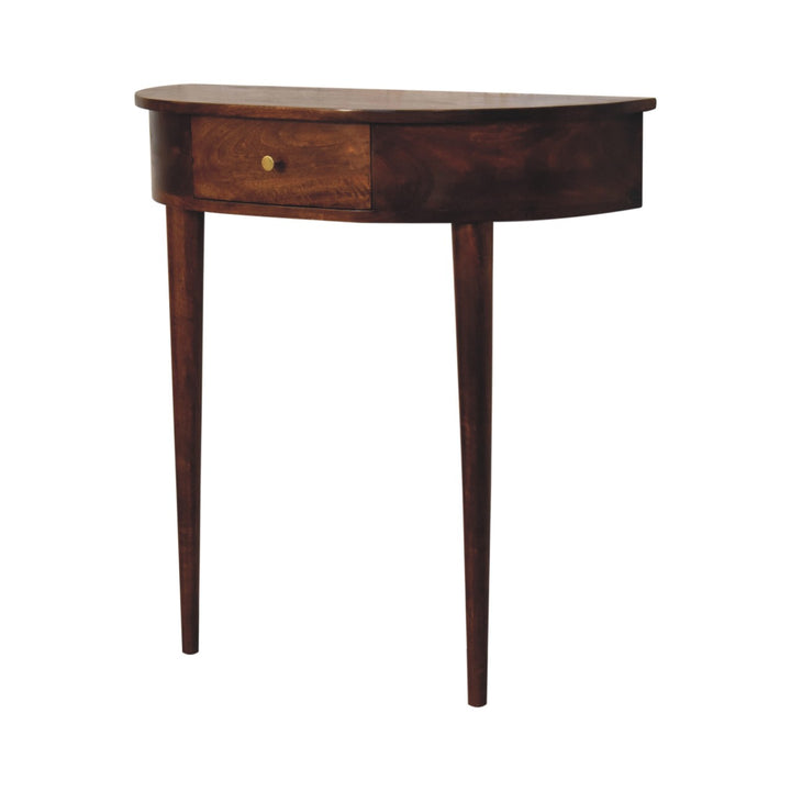 Brown Lacquered Light Oak Solid Mango Wood Amber Wavefront Cabinet with Bone-Inlaid Doors
