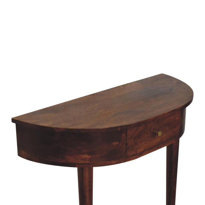 Brown Lacquered Light Oak Solid Mango Wood Amber Wavefront Cabinet with Bone-Inlaid Doors