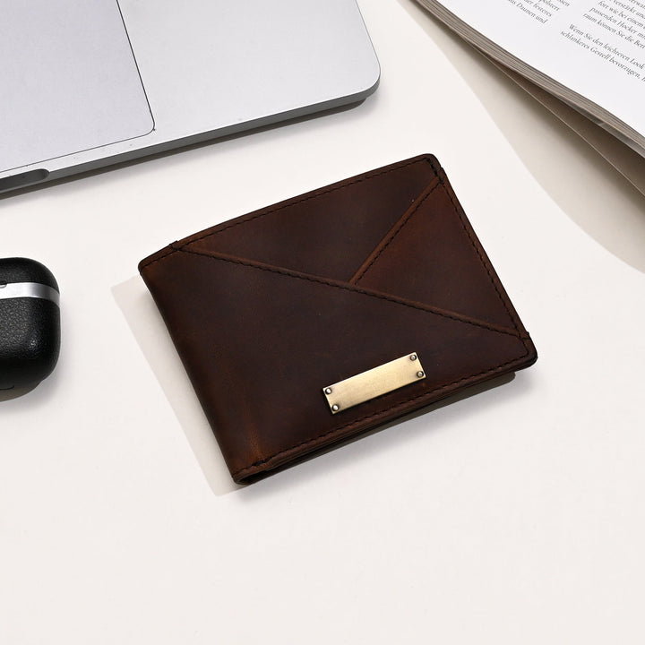 Leather Wallet 1B Crngrn – Premium Full-Grain Green Leather Wallet for Men | Elegant & Functional Slim Design