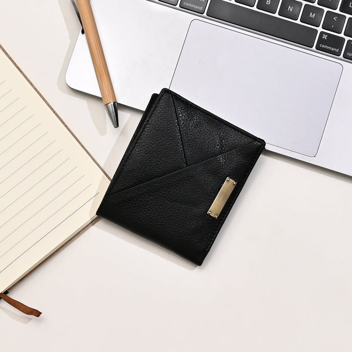 Leather Wallet 1B Grablk – Premium Black Grained Napa Leather Wallet for Men | Slim, Stylish & Functional