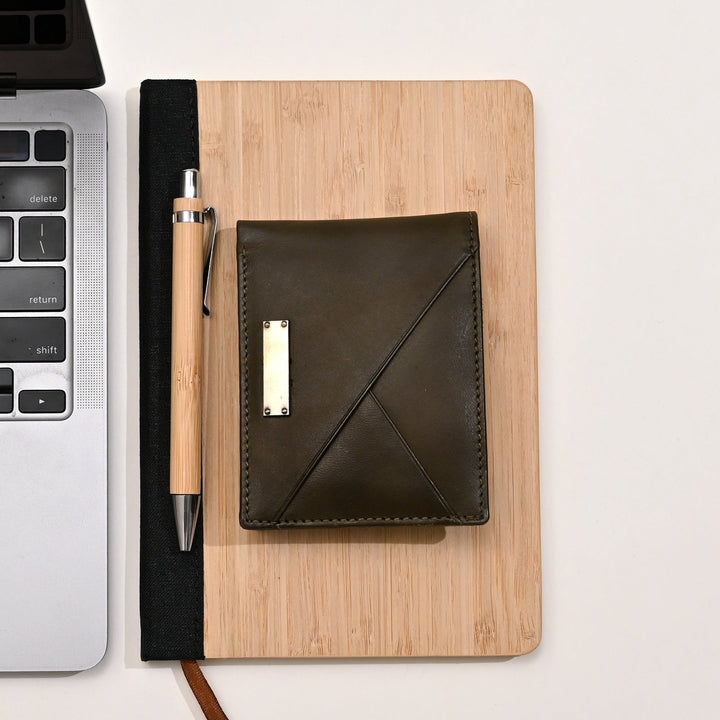 Leather Wallet 1S Napgrn – Premium Green Napa Leather Wallet for Men | Slim, Stylish & Functional