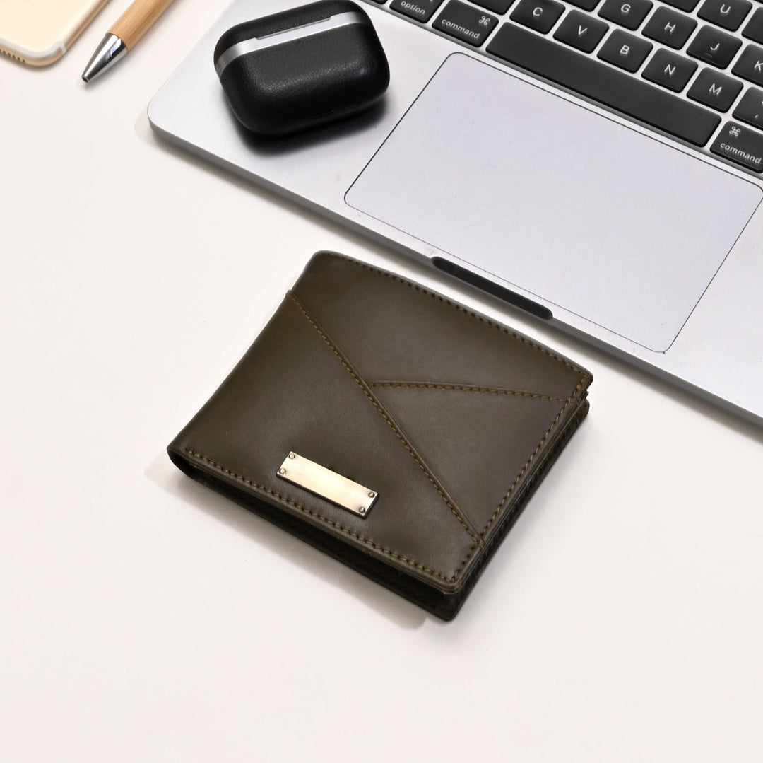 Leather Wallet 2B Napgrn – Green Napa Leather Men’s Wallet with Coin Pocket & Card Slots