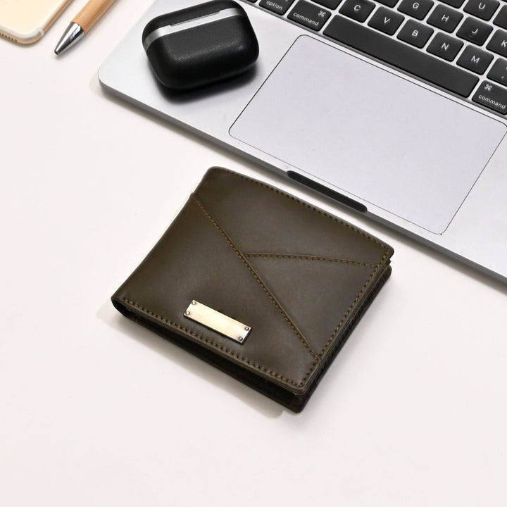 Leather Wallet 2B Napgrn – Green Napa Leather Men’s Wallet with Coin Pocket & Card Slots