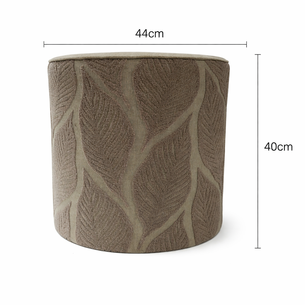 Cotton Pouf – Zoe Embroidered Design – 40x45 cm