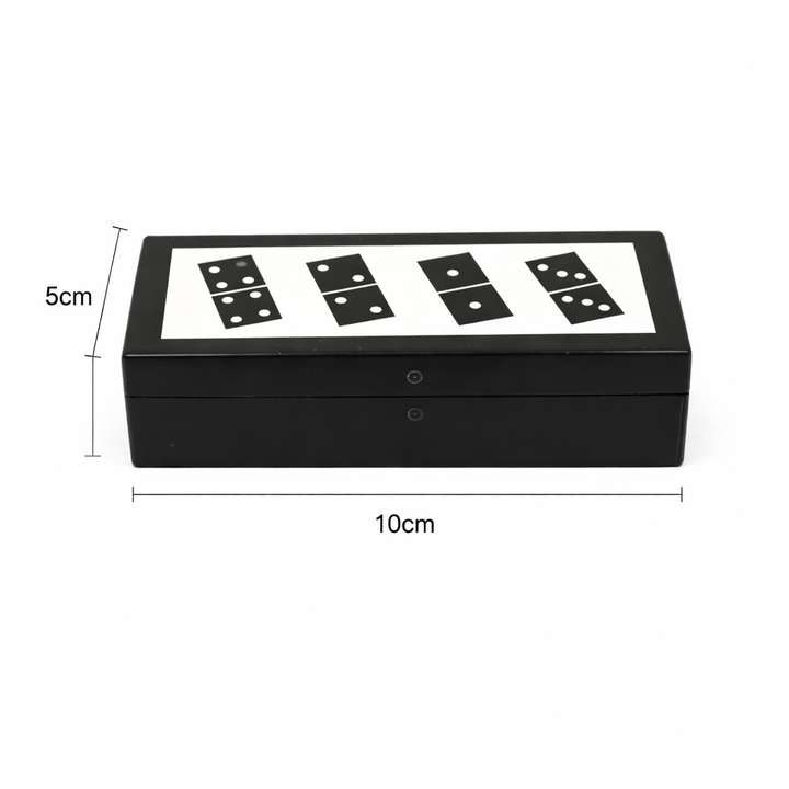 Black Resin MDF Domino Box | MDF Storage Case