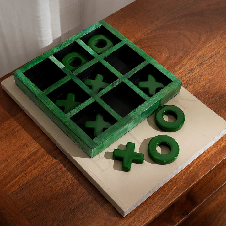 Tac-Tic-Toe Green Board Game