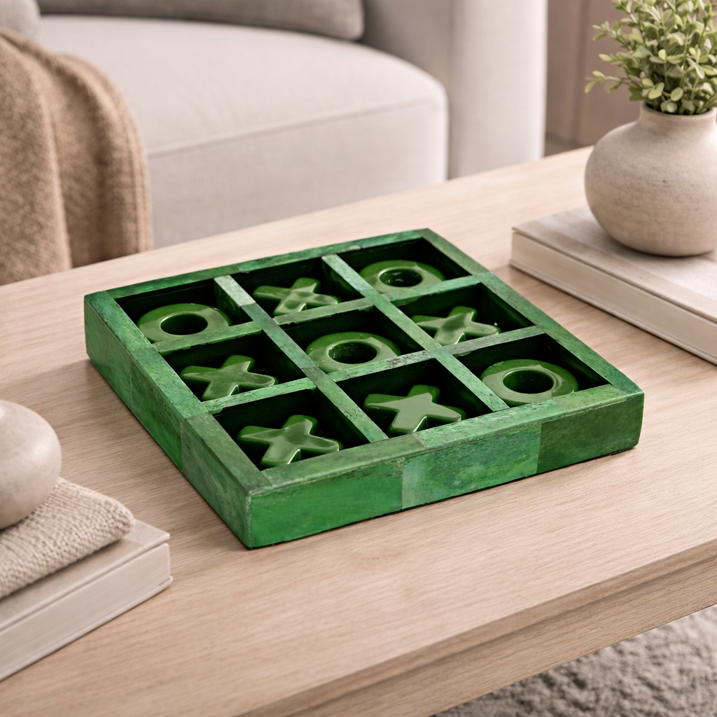 Tac-Tic-Toe Green Board Game