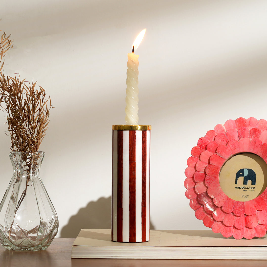 Zigzag Pattern Candle Holder