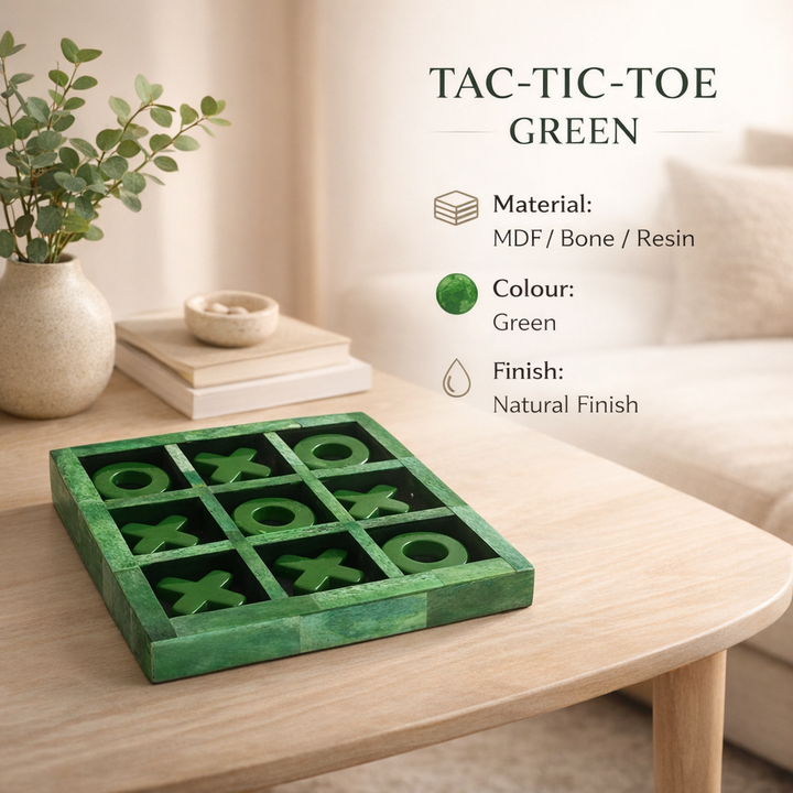 Tac-Tic-Toe Green Board Game