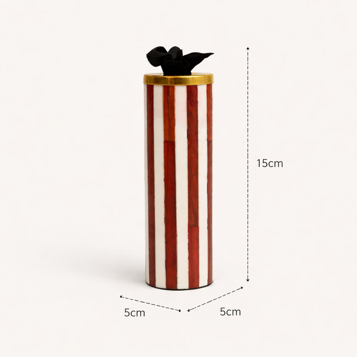 Striped Pattern Candle Holder