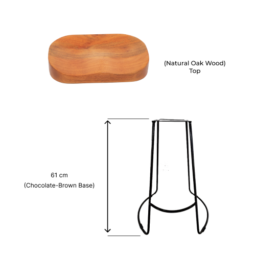 Set van twee barkrukken met een hoogte van 61 cm
