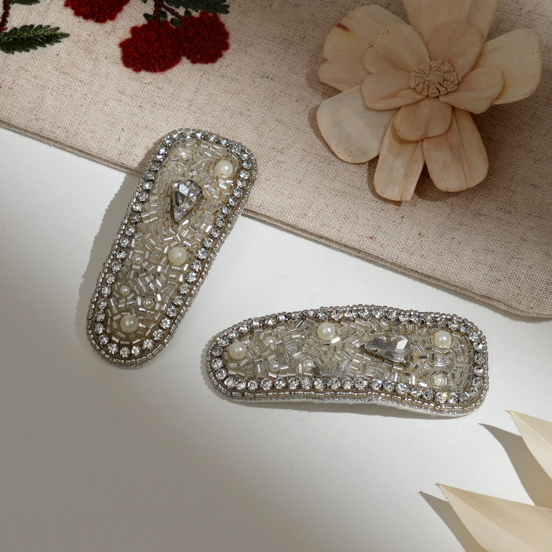 Shiny Silver Embellishment Clip