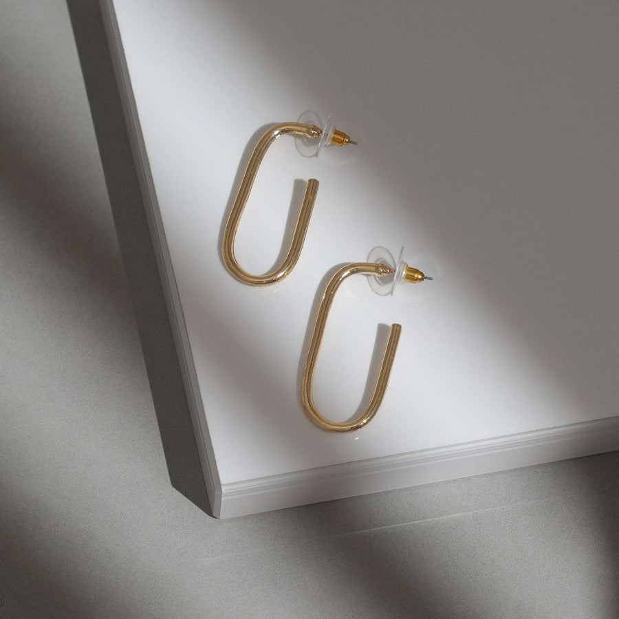 Ring Shape Stylish Hoop Earrings