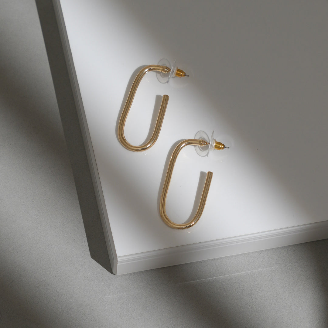 Ring Shape Stylish Hoop Earrings