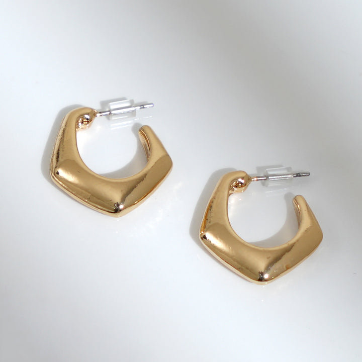 Gold Plated Designer Hoop Earrings