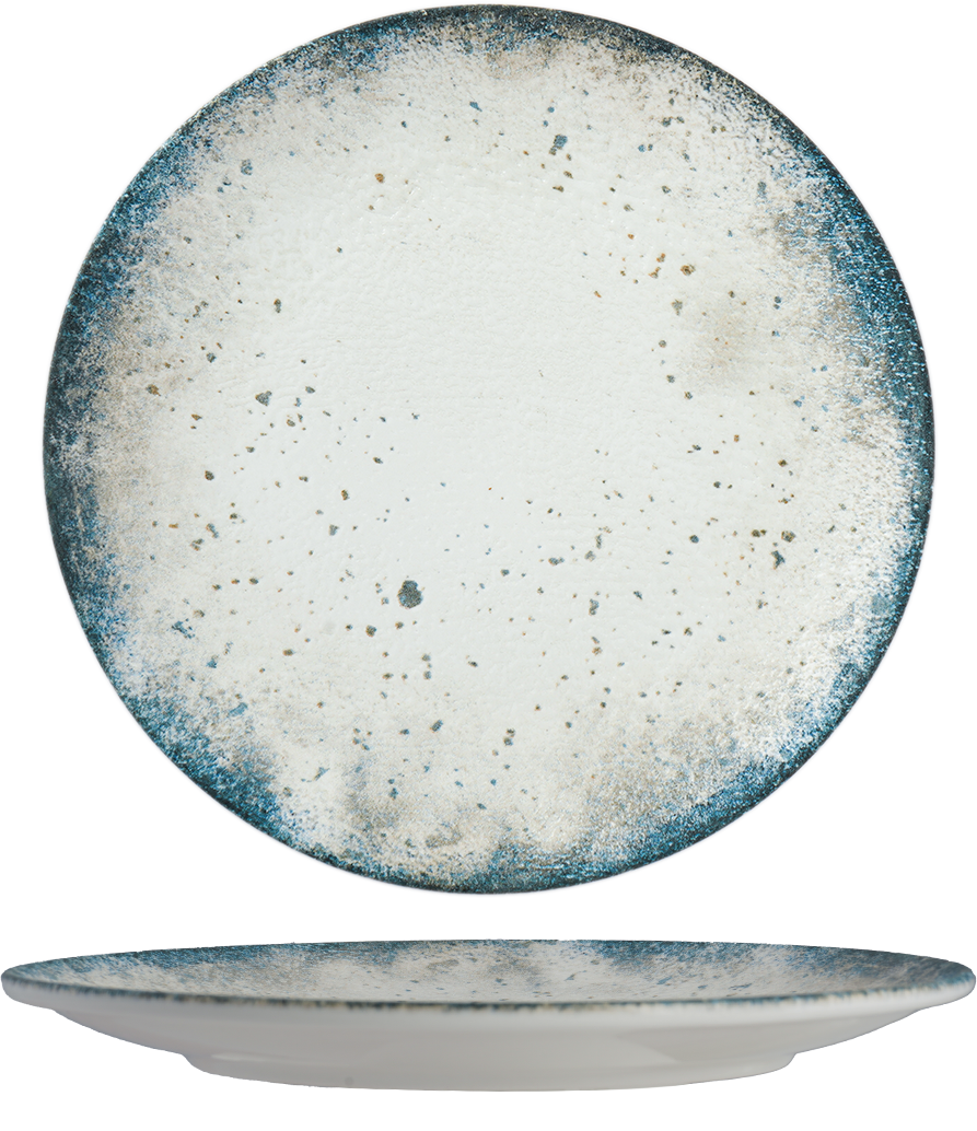 Set of 6 Verdant Round Rimless Plate 29 cm – Fine Porcelain