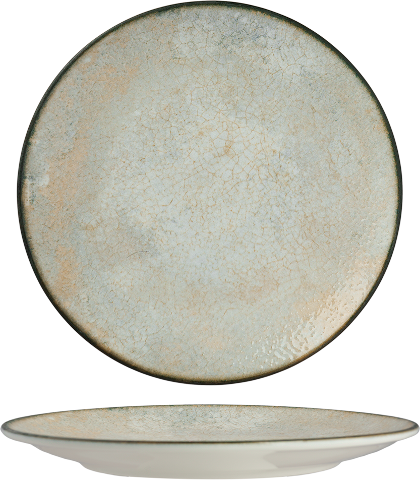 Ariane Cascade Round Rimless Plate 29CM – Set of 6 | Porcelain Tableware for Hotels & Restaurants