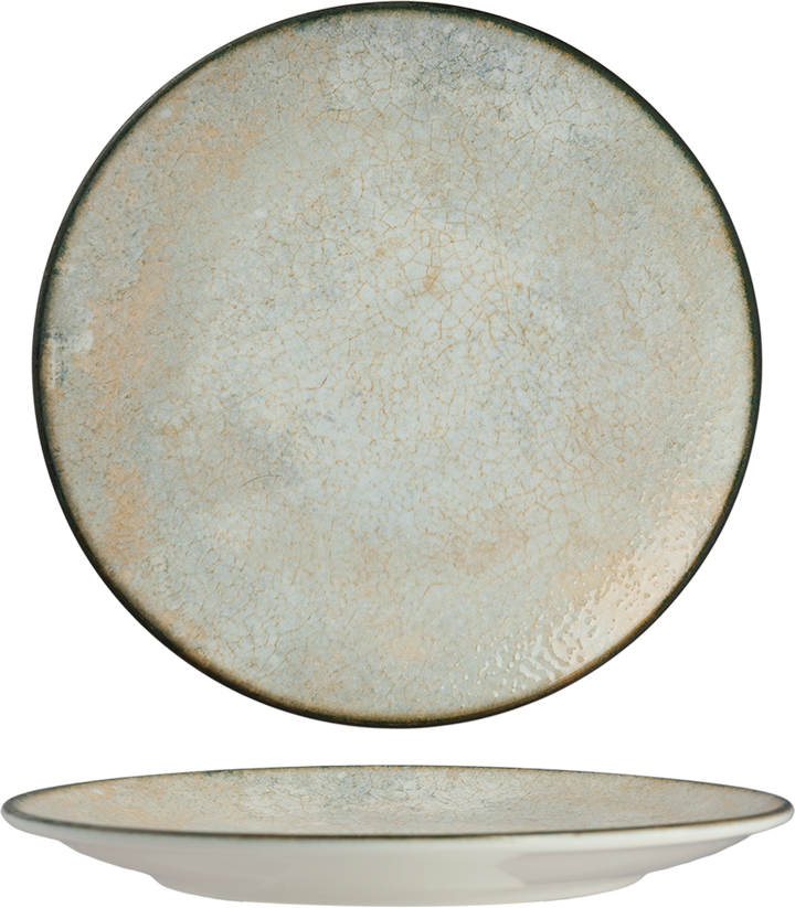 Ariane Cascade Round Rimless Plate 29CM – Set of 6 | Porcelain Tableware for Hotels & Restaurants