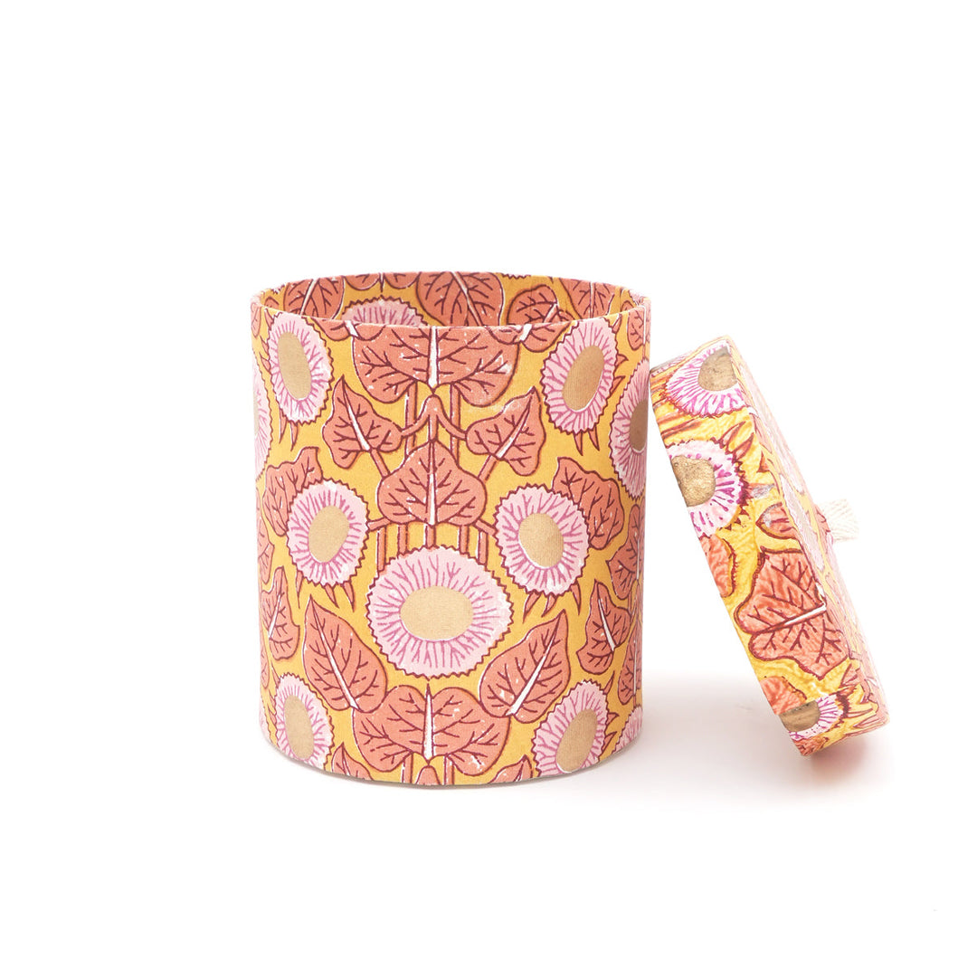 Screen Printed Recycled Cotton Round Nested Boxes – Eco-Friendly Storage with Artistic Flair - RPP.BX.92