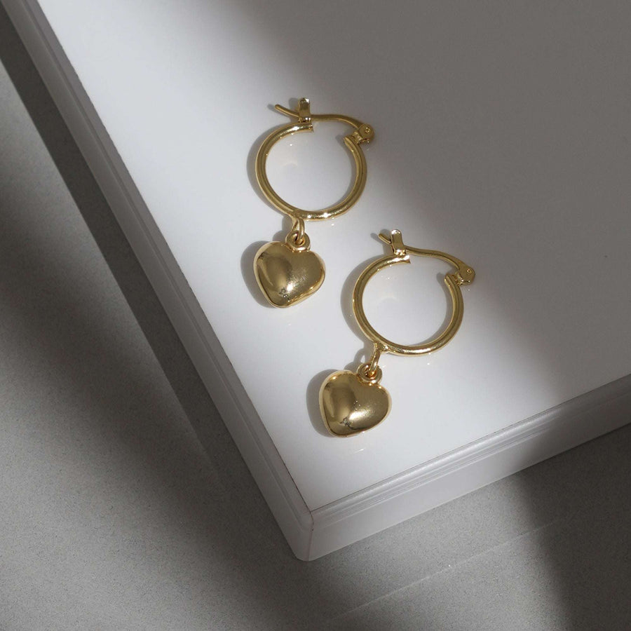 Romantic Heart Dangle Earrings