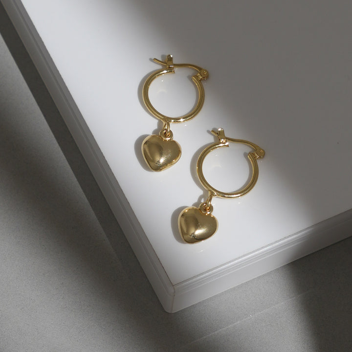 Romantic Heart Dangle Earrings
