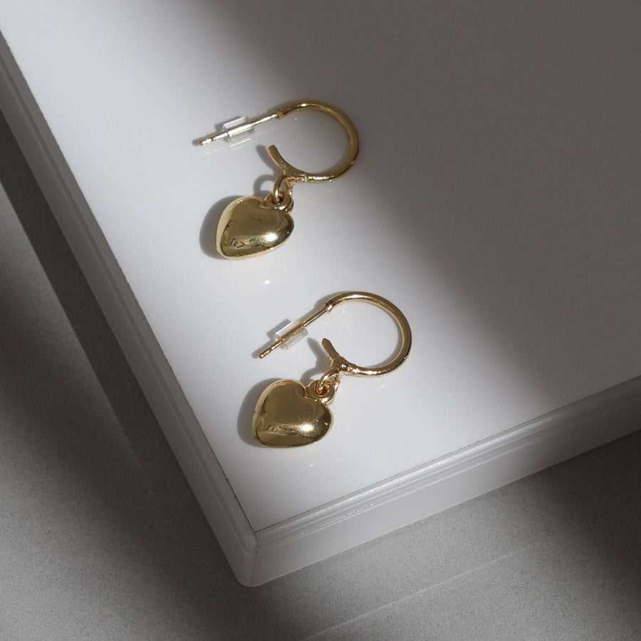 Cute Drop Heart Earrings