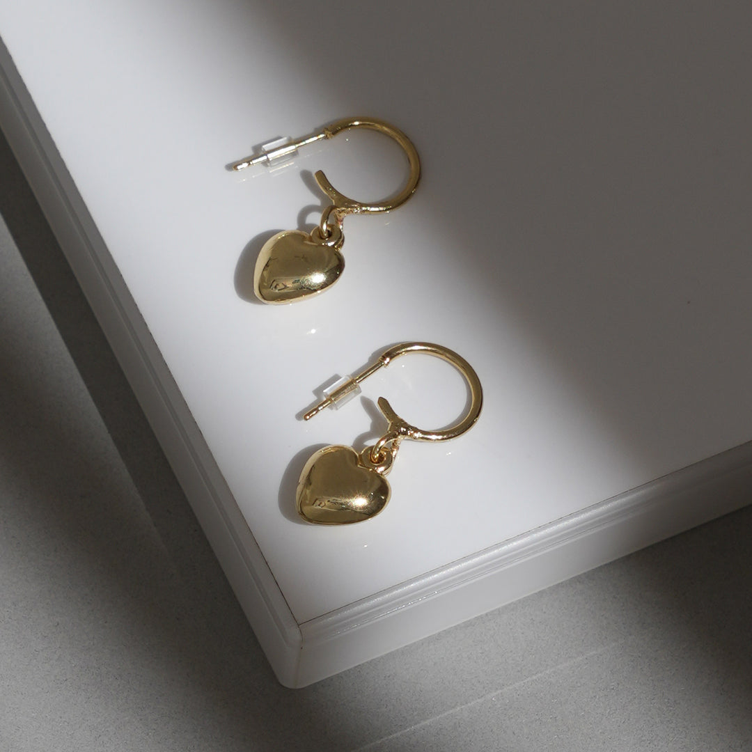 Cute Drop Heart Earrings