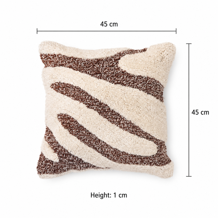 Sandrift Loop Textured Cotton Cushion with Filler 46cm